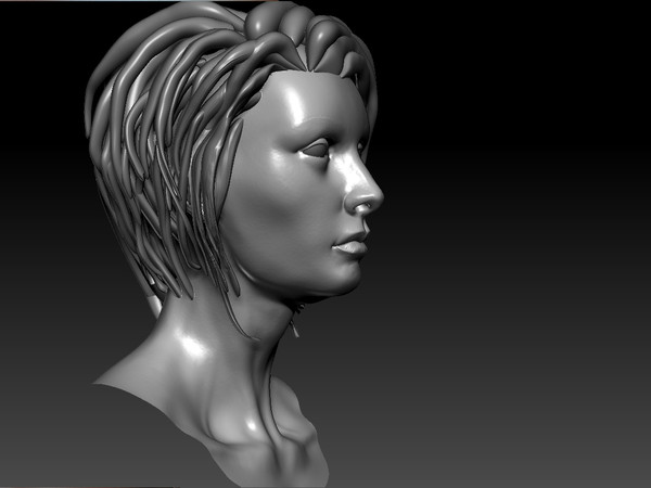 maya female head - female head by timbowden